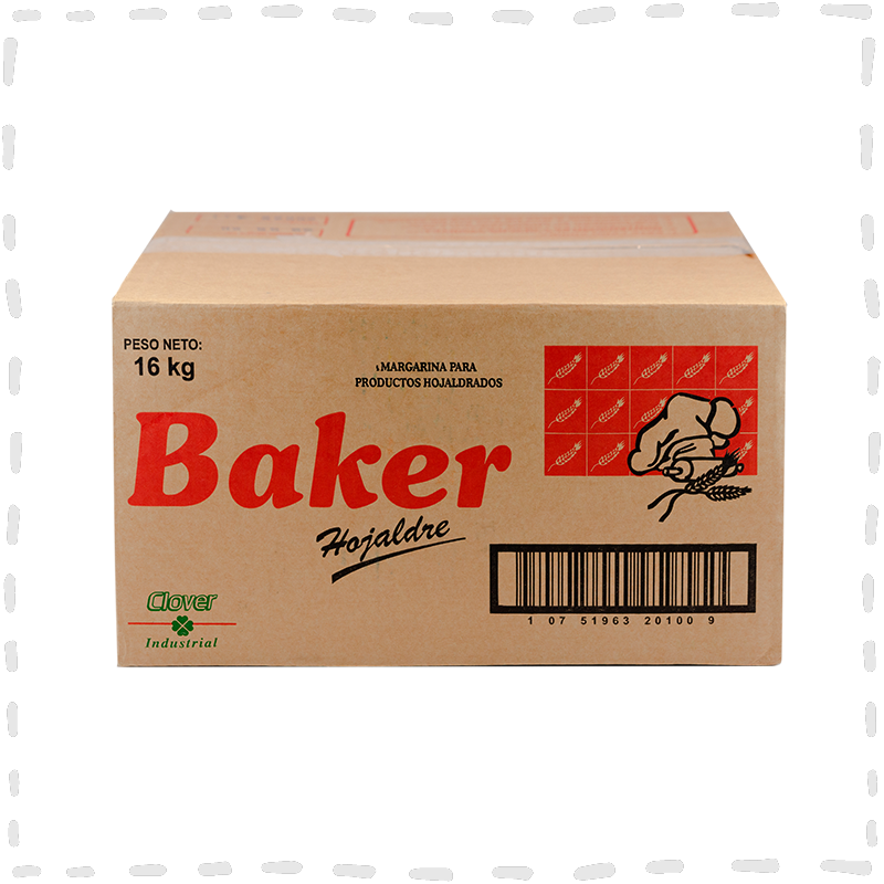 MARGARINA BAKER HOJALDRE 16 KG 8 BLOQUES x2KG