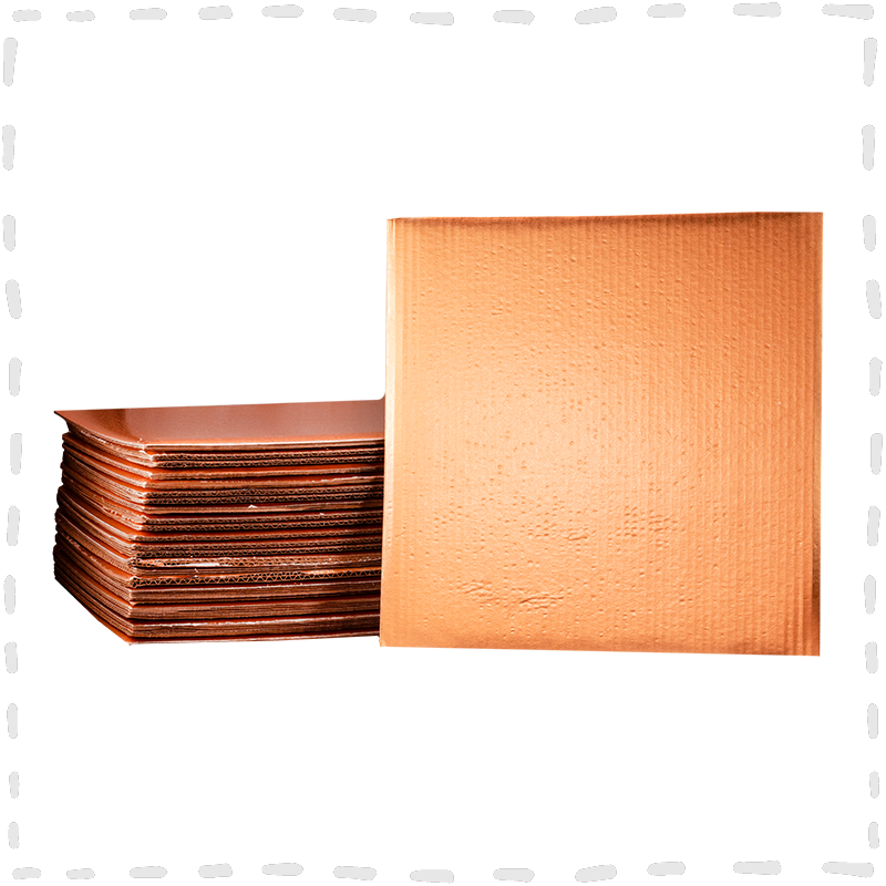 DISCOS CARTON #16 44X44 CUADRADO 25 UNID