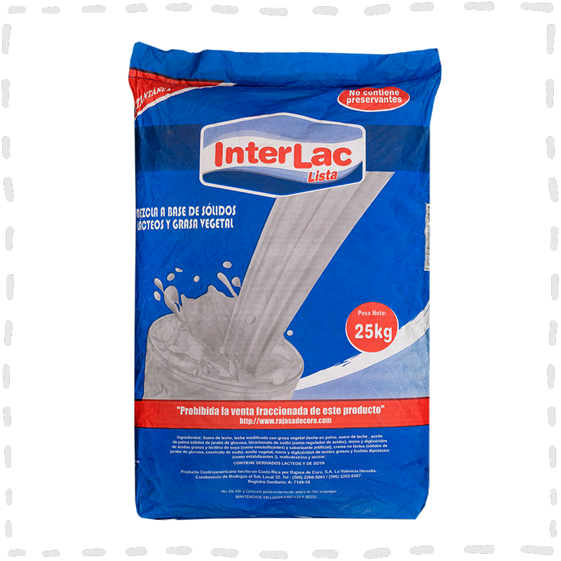 LECHE POLVO 25KG INTERLAC DESCREMADA