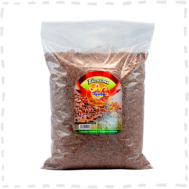 LINAZA EN GRANO ENTERO 1 KG PURA 99.9% ROSAVAL
