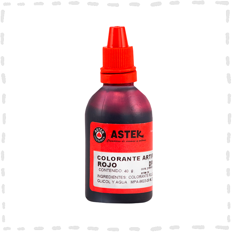 COLORANTE ROJO LUSTRE 40 GR ASTEK
