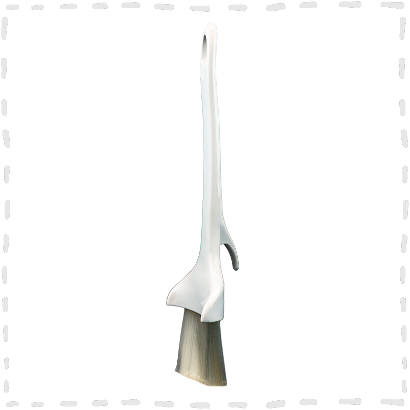 BROCHA PASTELERIA 2" MANGO PLASTICO CONCAVA NYLON WINCO